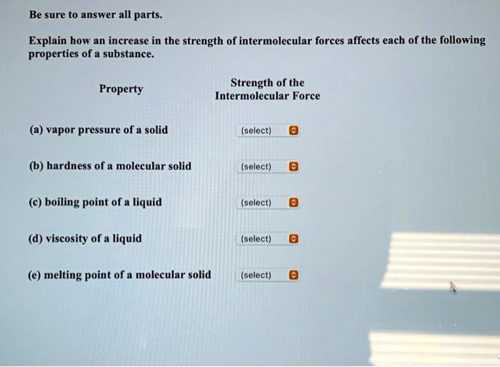 strength of intermolecular forces case study answers