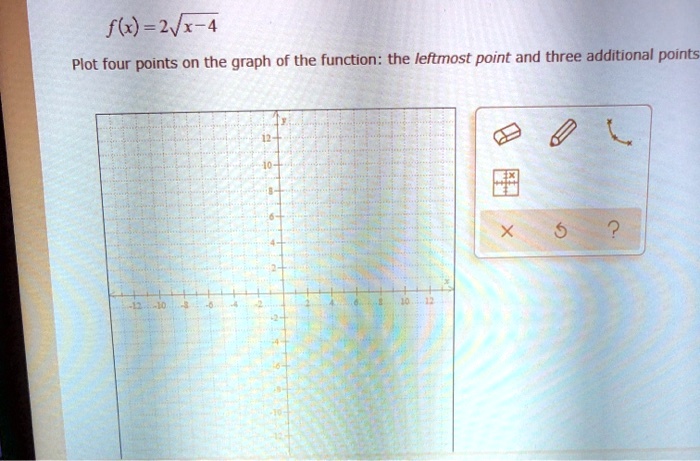 f62vx 4 point and three additional points plot four points on the graph of the function the leftmost 62452