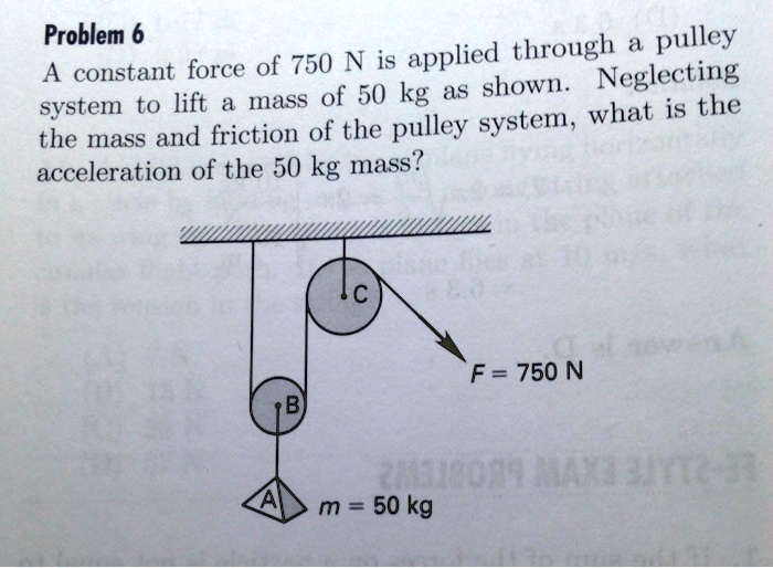 SOLVED: Kinetics Problem Problem 6: System To Lift A Mass Of 50 Kg As ...