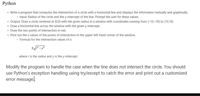 SOLVED: Please use graphics.py Python Write a program that computes the ...