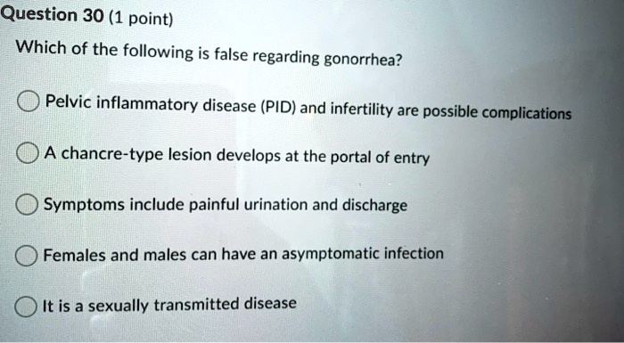 Which Of The Following Is Incorrect About Inflammation SOLVED: Question 30 (1 point) Which of the following is false regarding