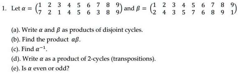 7Let A =and B =(a). Write A And B As Products Of Disj… - SolvedLib