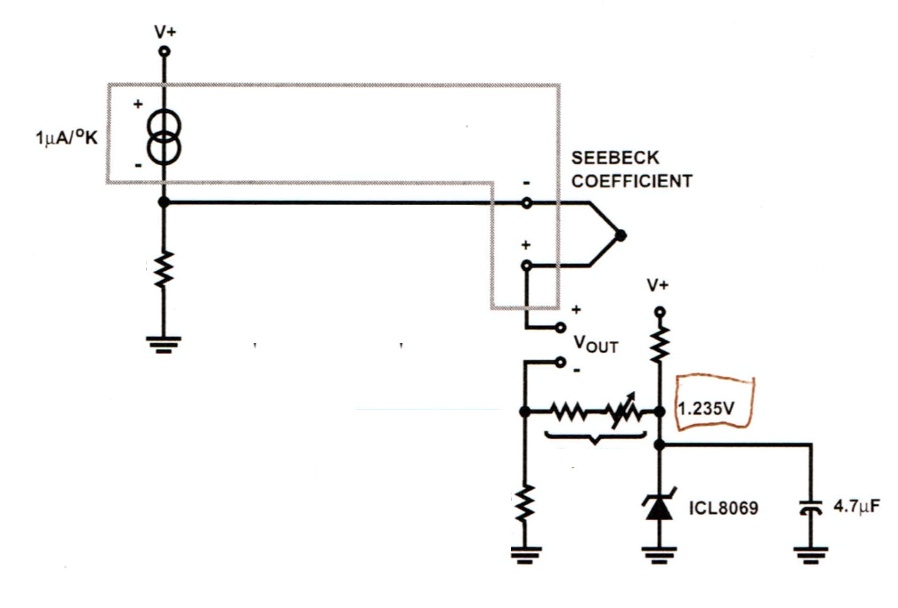 Design the circuit diagram for cold junction compensation using AD592 ...