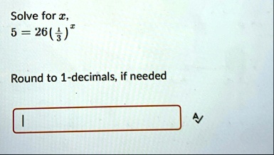 solve for x 52613x round to 1 decimals if needed 65566