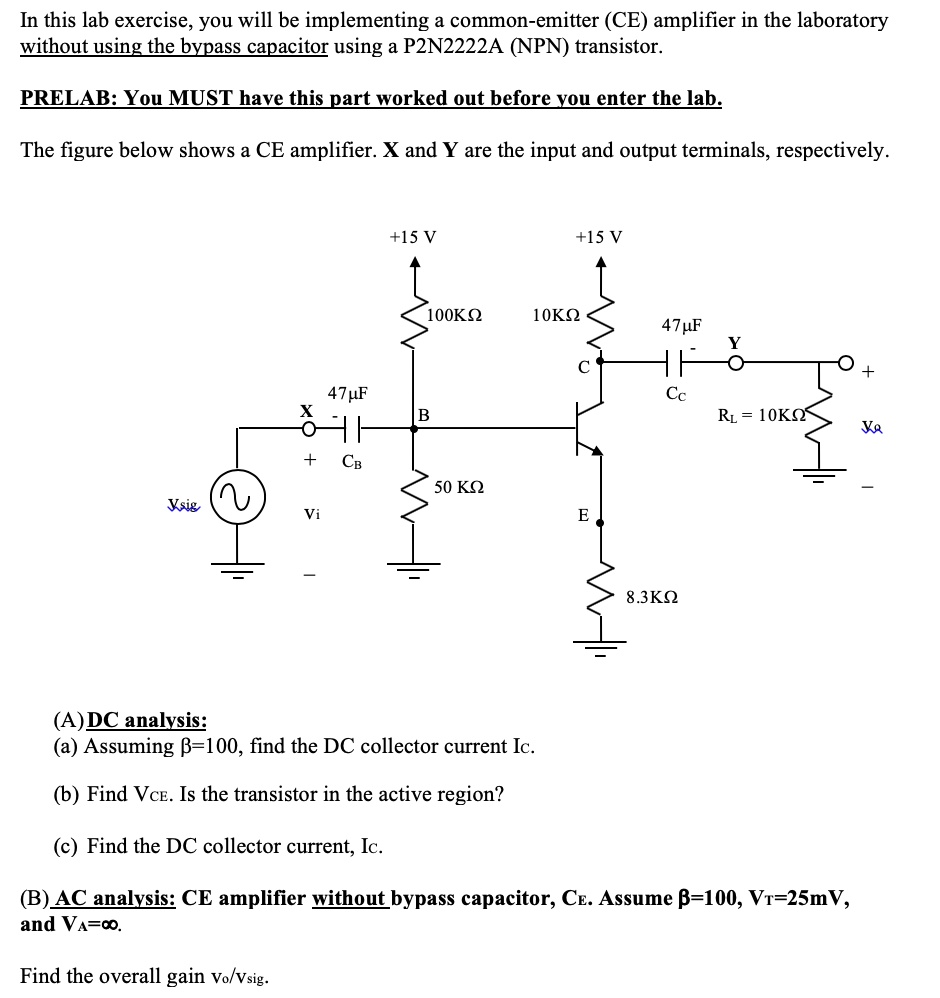 SOLVED In this lab exercise, you will be implementing a commonemitter