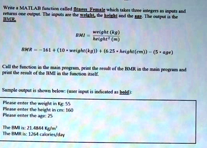 SOLVED: Write a MATLAB function called 