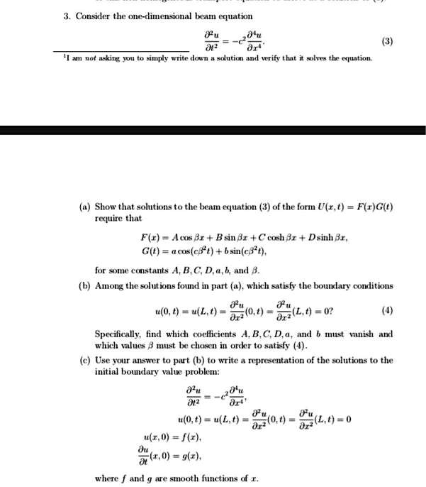 Solved Con Kler The Oi Dimen Jnal Fam Cquation J Tiu Nut Alna Ampy Write Dawn Idluticl And Urify Tut Fole Tbc Cquation Show Thunt Soluticns To The Iatu A Quation Rpuin Tlunt Of The Formn