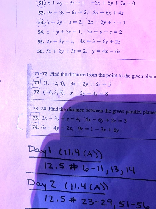 51 X 4y 32 1 3x 6y Tz 0 52 9x 3y Itprospt