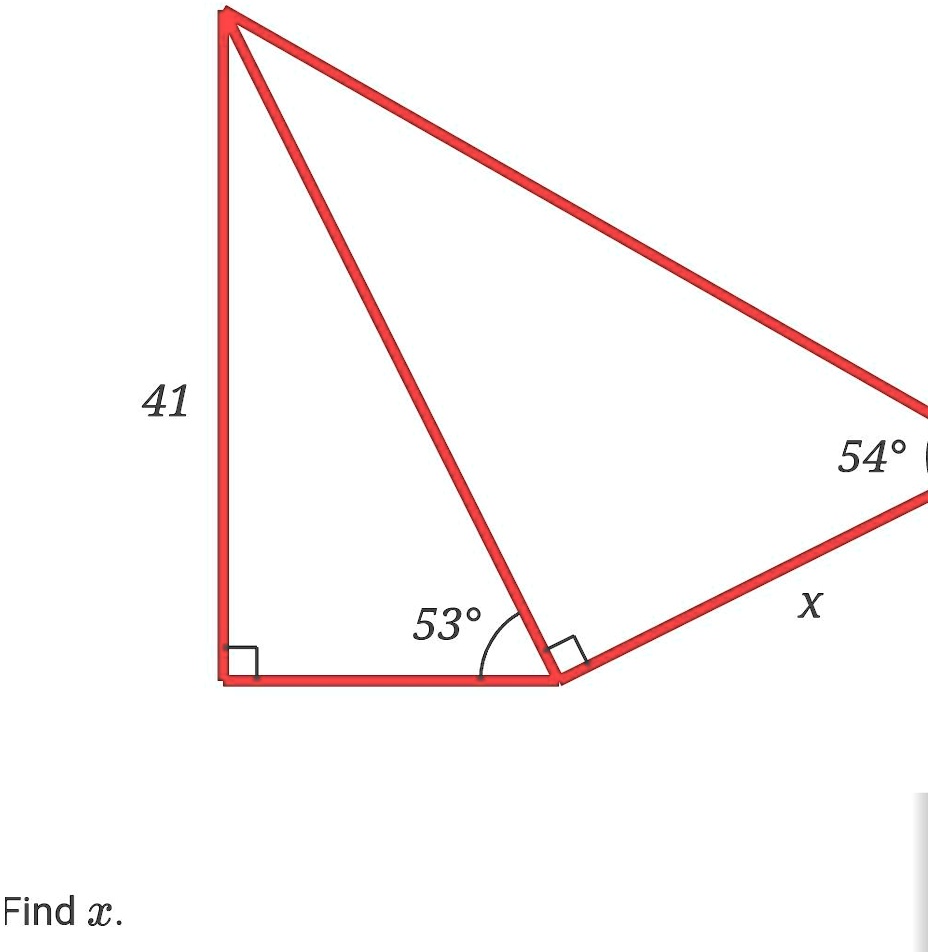 Find x.