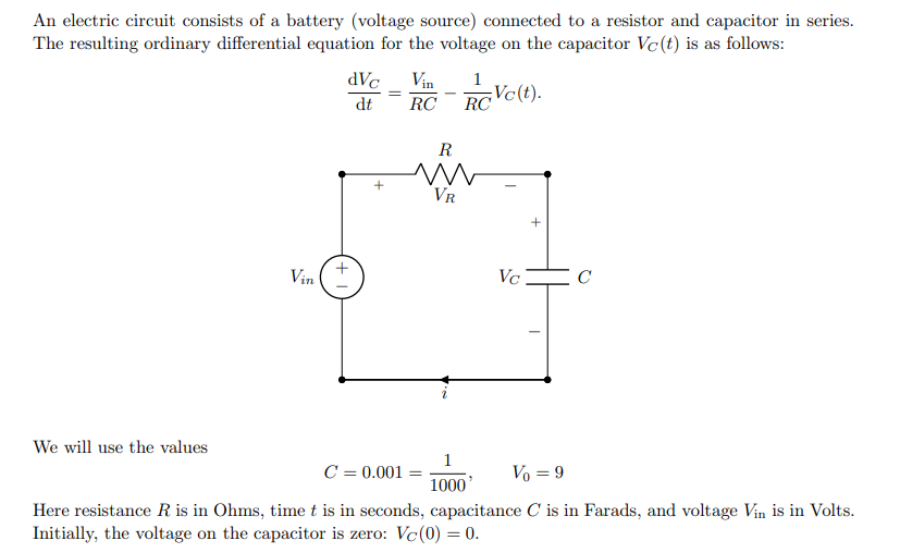 SOLVED An electric circuit consists of a battery (voltage source