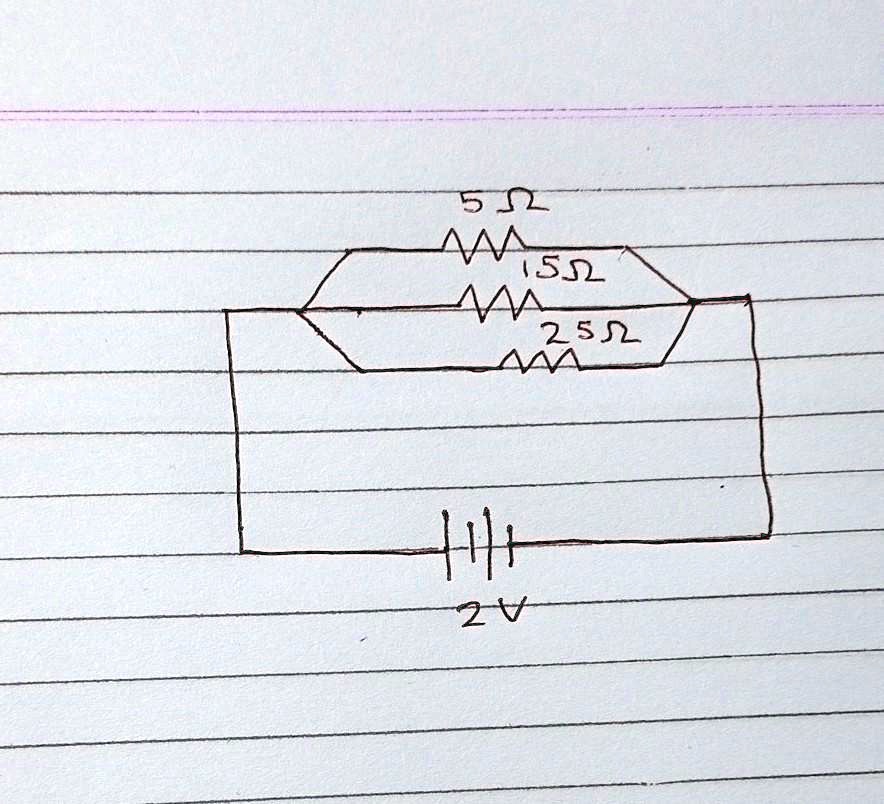 SOLVED: 'Calculate the current flowing through 5 ohm resistor'