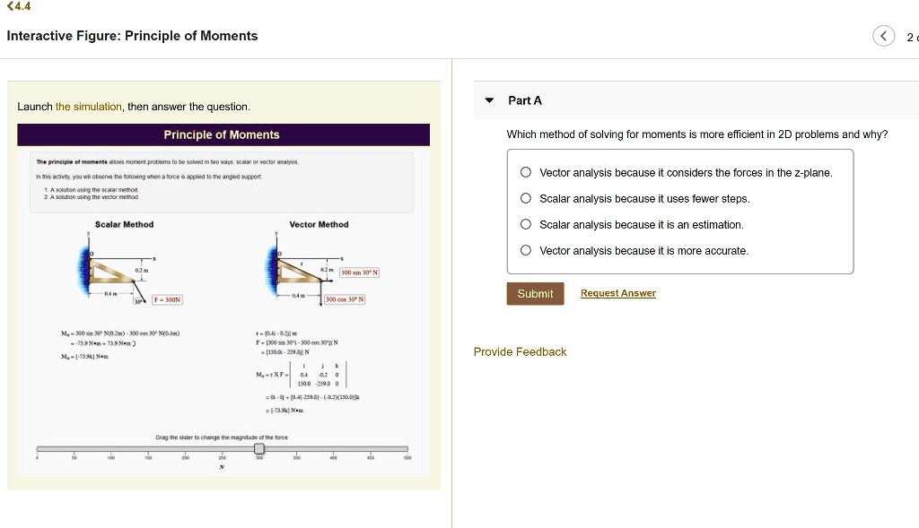 2 44 interactive figure principle of moments part a launch the ...