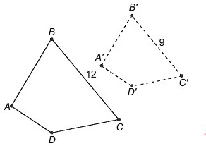 SOLVED: PLEASE HELP!! Pre-image ABCD was dilated to produce image A'B'C ...