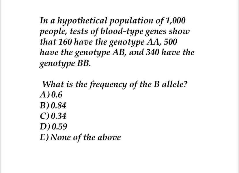 SOLVED: In A Hypothetical Population Of 1,000 People, Tests Of Blood ...