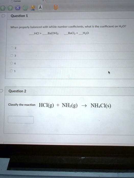 Solved: When Properly Balanced With Whole Number Coefficients, What Is 