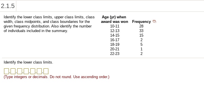 2-1-5identify-the-lower-class-limits-upper-class-lim-solvedlib