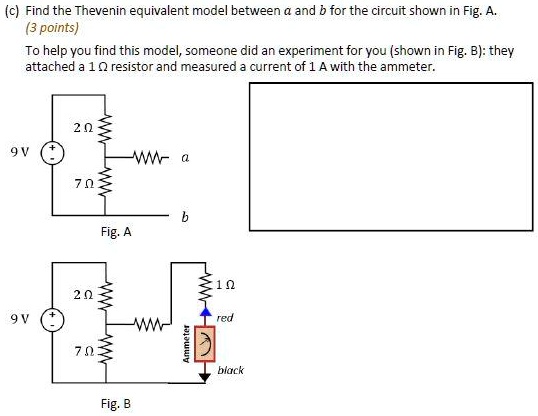 SOLVED: Find the Thevenin equivalent model between and for the circuit ...