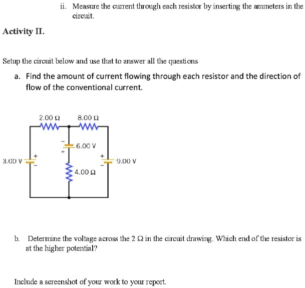 SOLVED Measure the cirent thronigh each resistor by inserting the