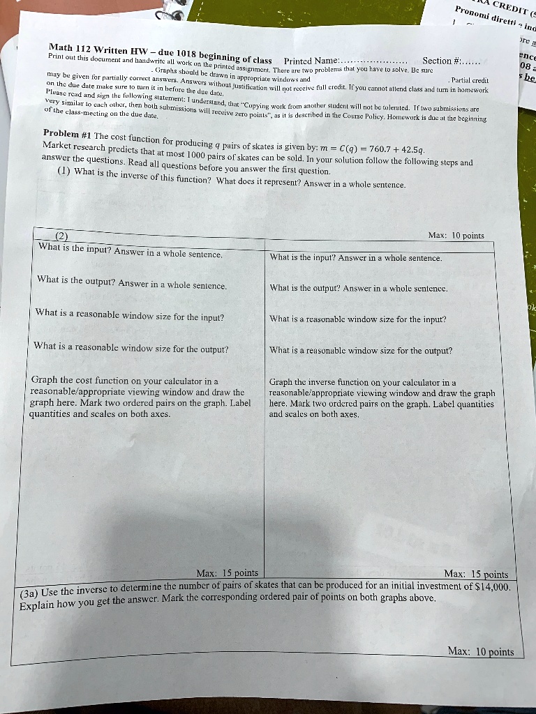 math 112 written hw fru due 1018 th documcnt nd hatldwrite ul beginning vona class printed name section ike printed irephs boulu enemcnl tlere in wo pnbl nis thal you kave solve iycti 4cyo m 48308