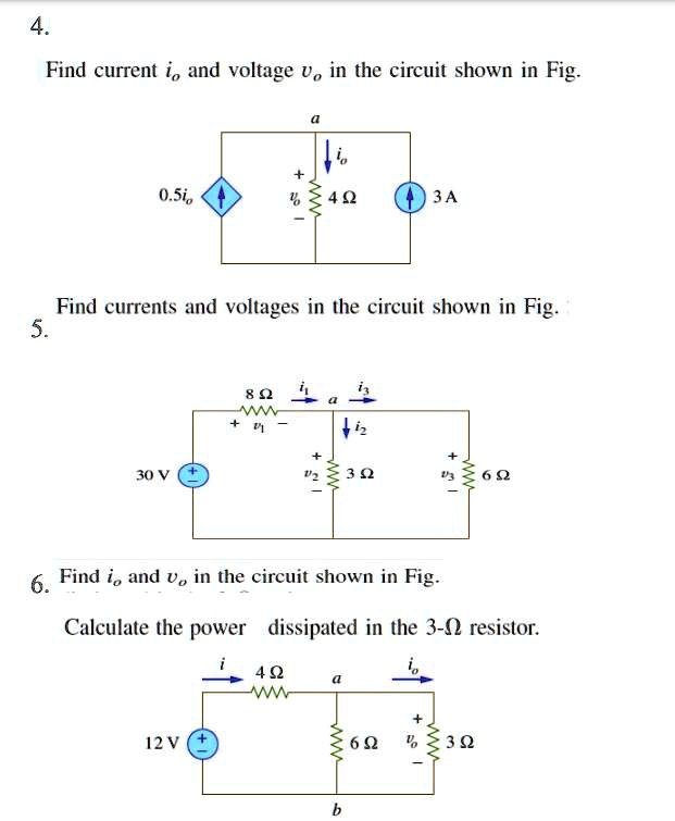 find current io and voltage uo in the circuit shown in fig 05ic 40 3a ...