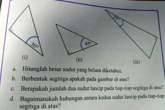 SOLVED: JAWAB YA!! YANG BENER JWB NYA Roo 459 Hitunglah besar sudut ...