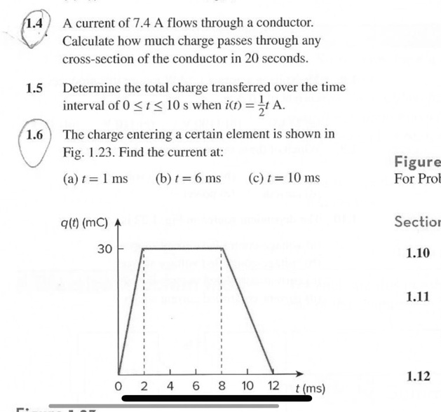 [GET ANSWER] 1.4 A current of 7.4 A flows through a conductor ...
