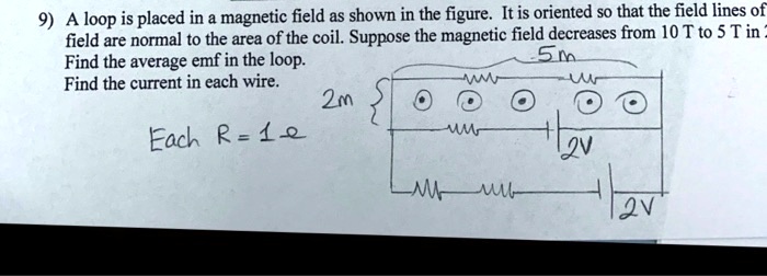 SOLVED: A loop is placed in magnetic field as shown in the figure It is ...