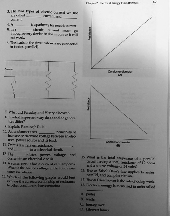 SOLVED Chapter 2 Electrical Energy Fundamentals 3. The two types of