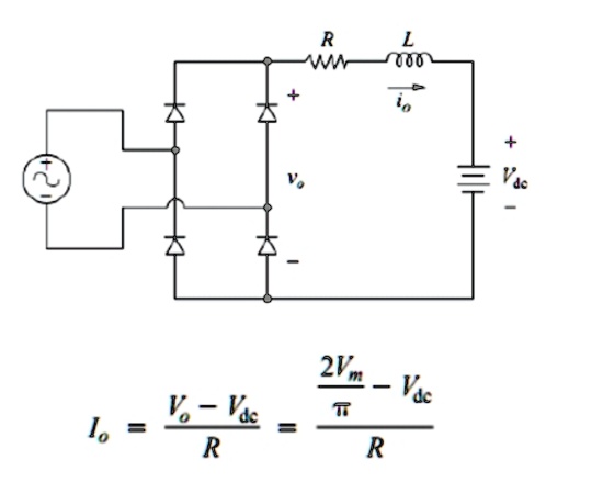 SOLVED: An Uncontrolled Full-Wave Full-Bridge Rectifier with RL-Source ...