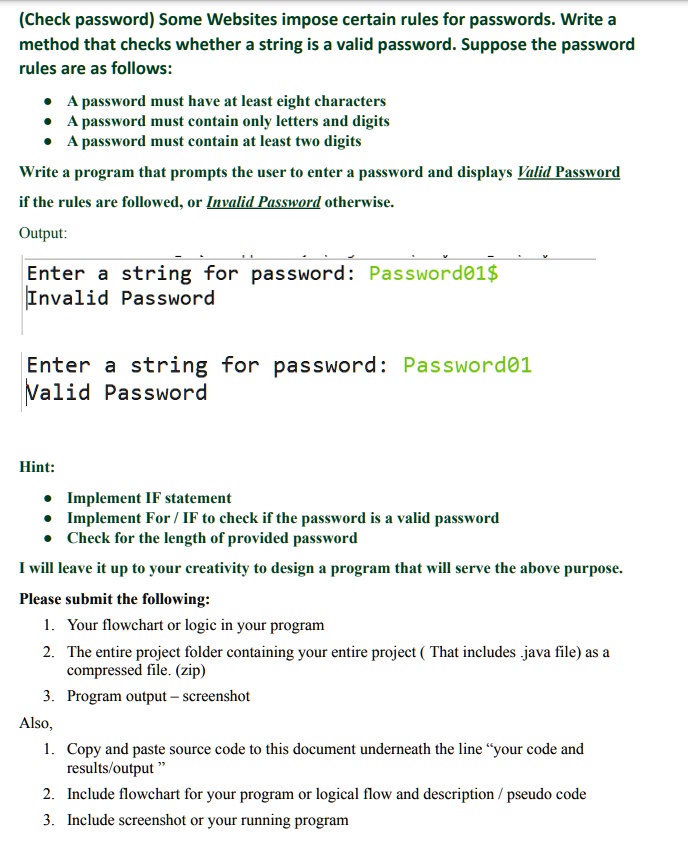 VIDEO solution: Check Password: Some websites impose certain rules for ... image.