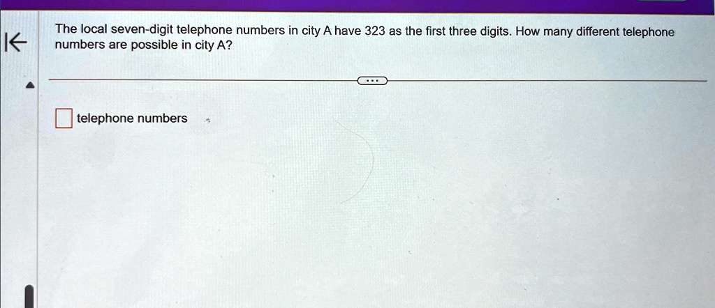 The local seven-digit telephone numbers in city A have 323 as the first three digits. How many different telephone numbers are possible in city A?