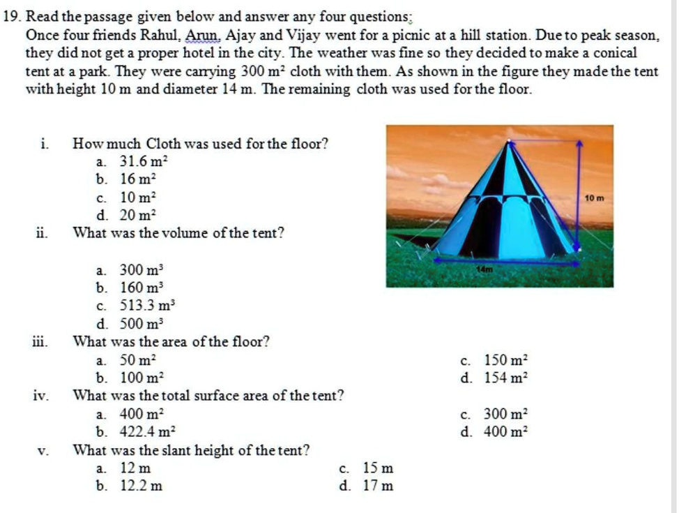 Answer This Question, Guys. 19. Read The Passage Given Below And Answer ...