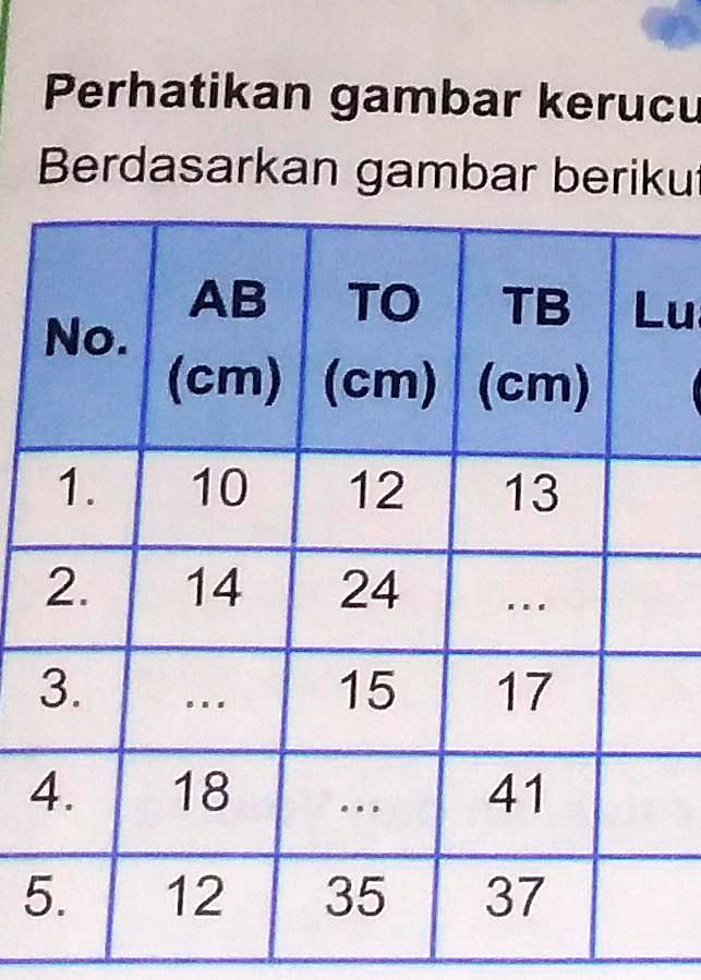 SOLVED: Perhatikan gambar kerucut berikut. Kerjakan soal-soalnya ...