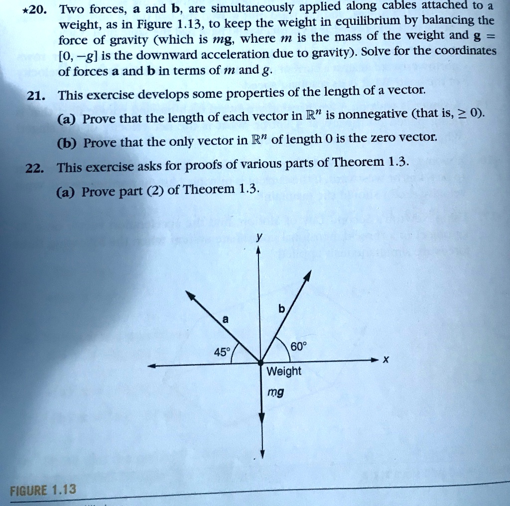 SOLVED: *20. Two Forces, A And B, Are Simultaneously Applied Along ...