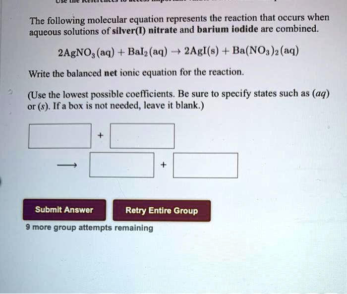 the-following-molecular-equation-represents-the-reaction-that-occurs