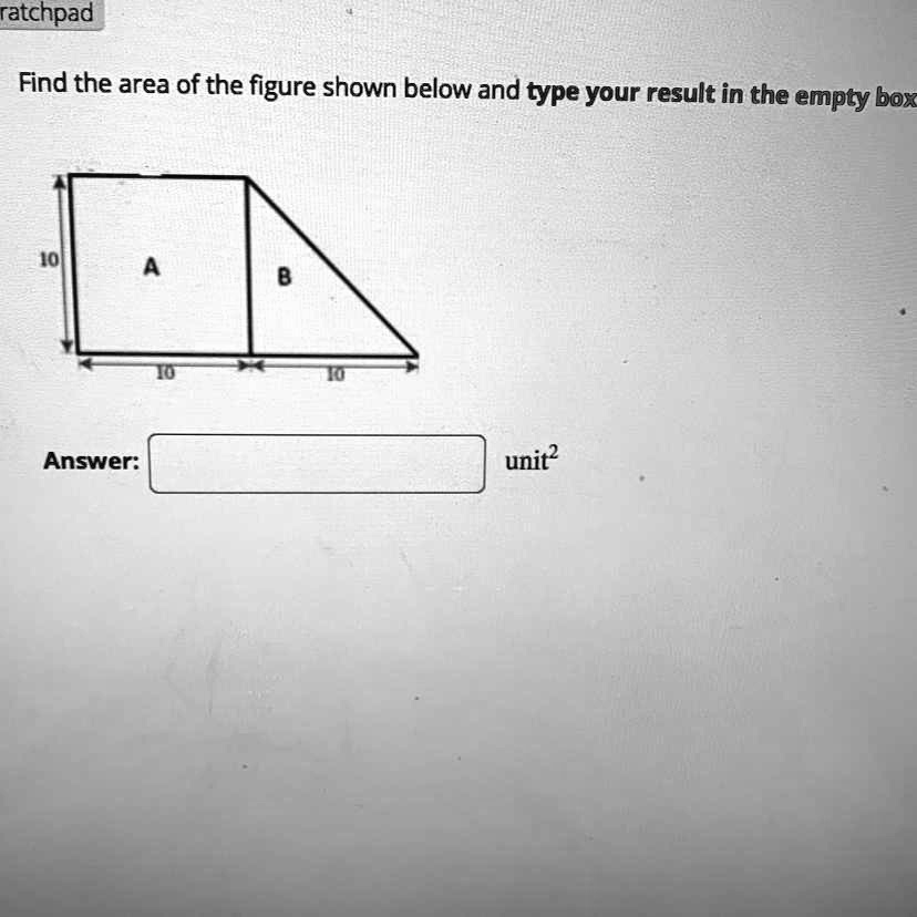 find the area of the figure below answer key