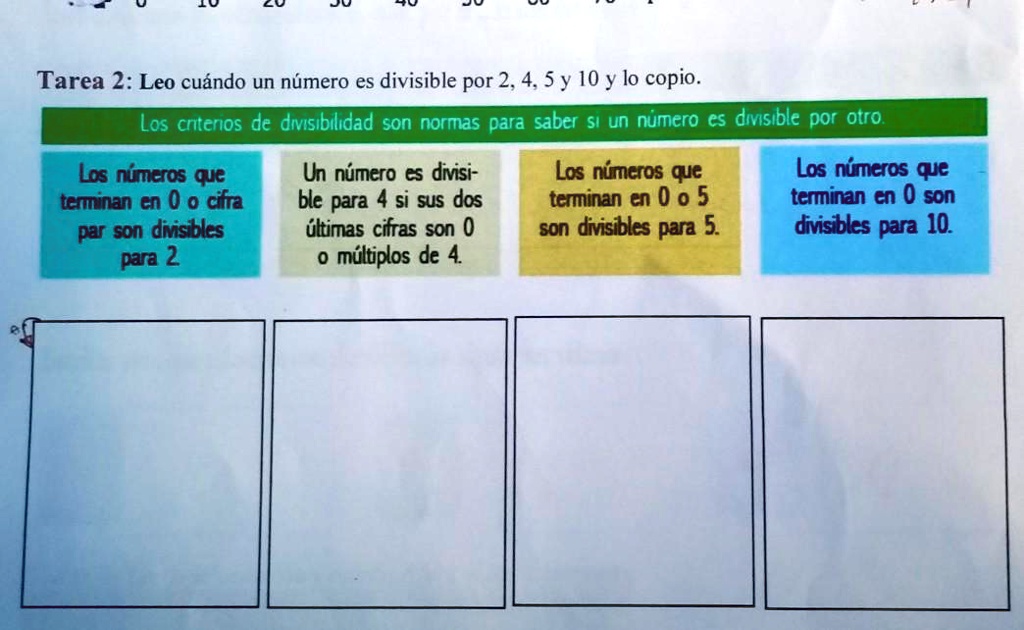 numeros divisibles por 2 4 5 y 10