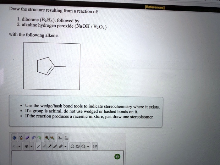 SOLVED: Draw the structure resulting from the reaction of diborane ...