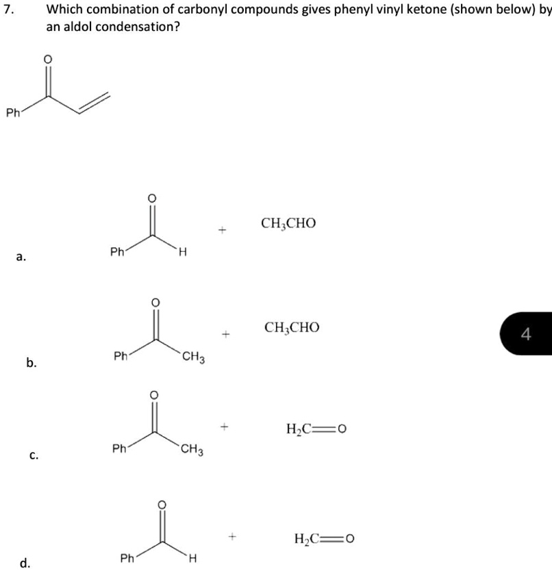 VIDEO solution: Which combination of carbonyl compounds gives phenyl ...