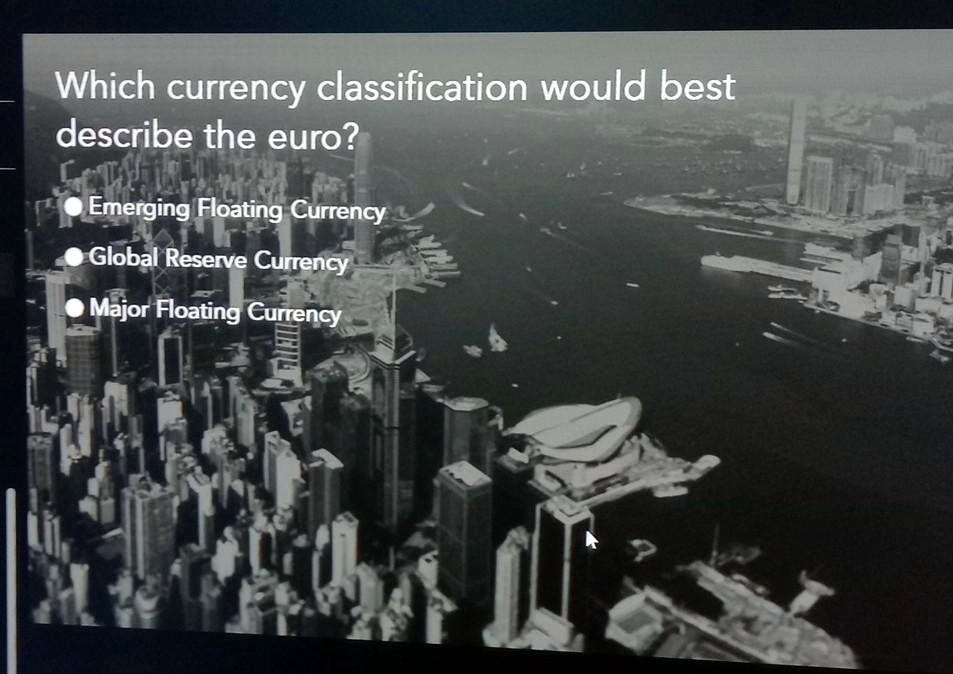 SOLVED Which currency classification would best describe the euro
