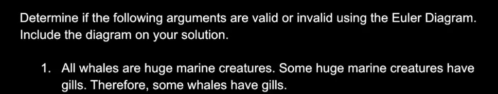 SOLVED: Determine if the following arguments are valid or invalid using ...