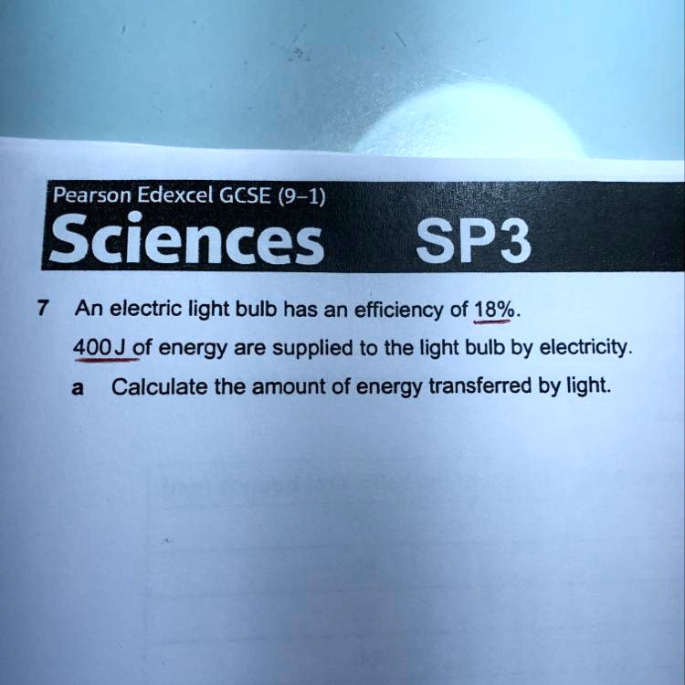 Solved please help meeeeeeee pearson edexcel gcse 9 1 sciences sp3