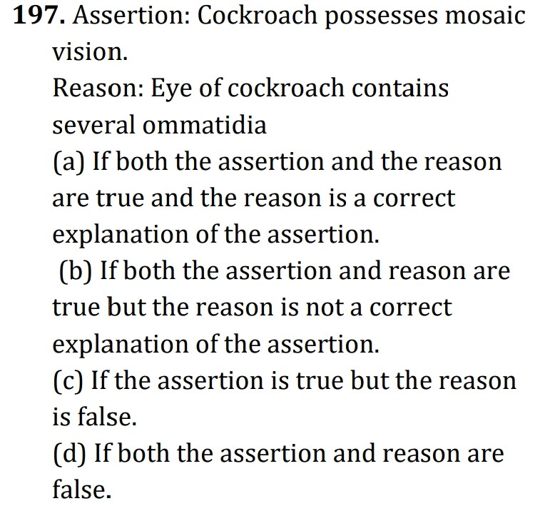 If assertion is true but reason is false.