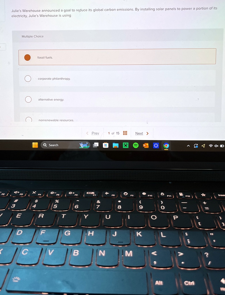 julies warehouse announced a goal to reduce its global carbon emissions