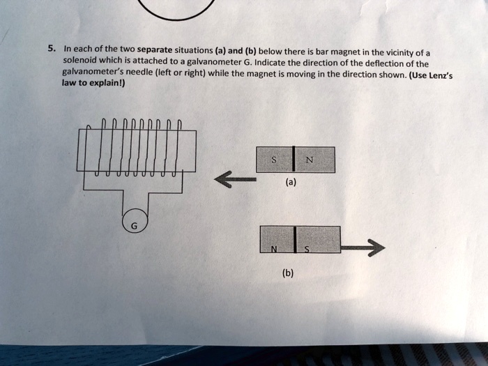 SOLVED In each of the two separate situations (a) and (b) below, there