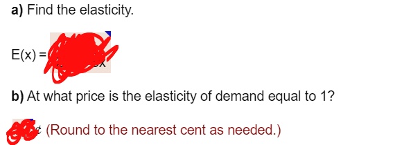 A) Find The Elasticity:b) At What Price Is The Elasti… - SolvedLib