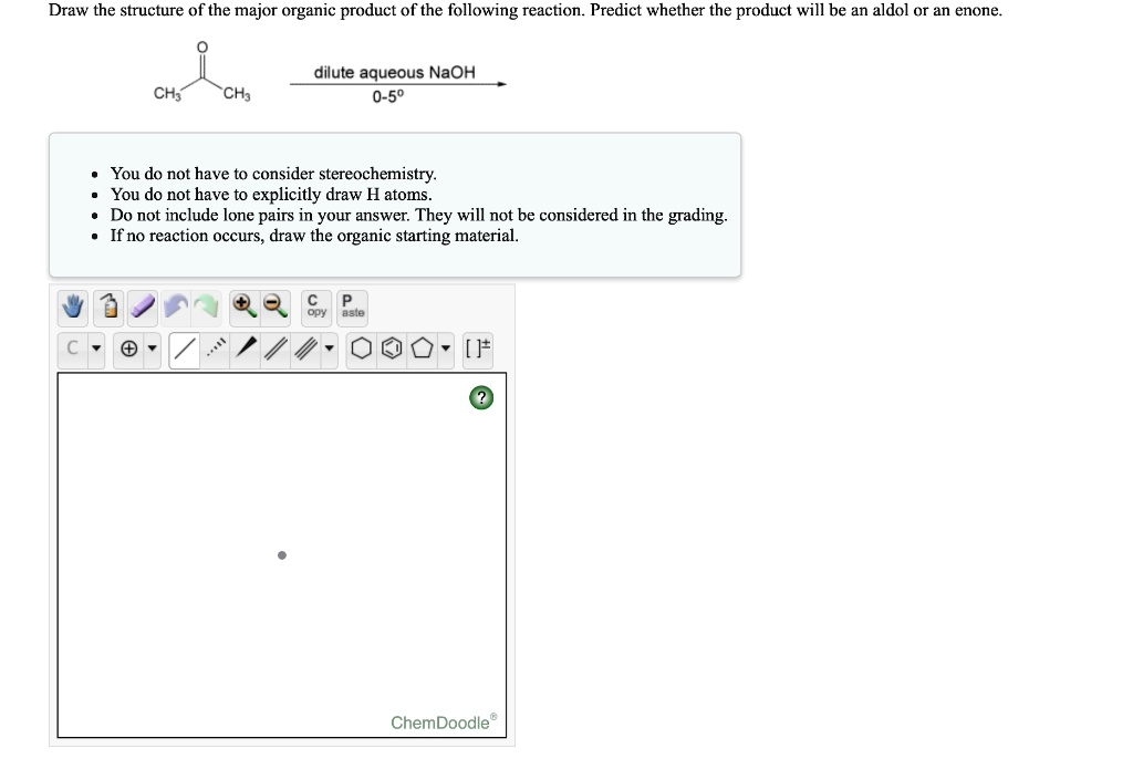 SOLVED: Draw the structure of the major organic product of the ...