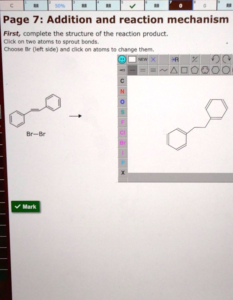 SOLVED Bromine addition to an alkene, ethene. How is the structure of