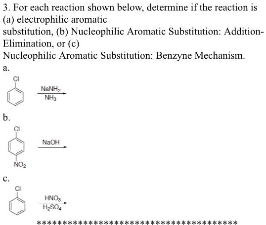 SOLVED: 3. For each reaction shown below, determine if the reaction is ...