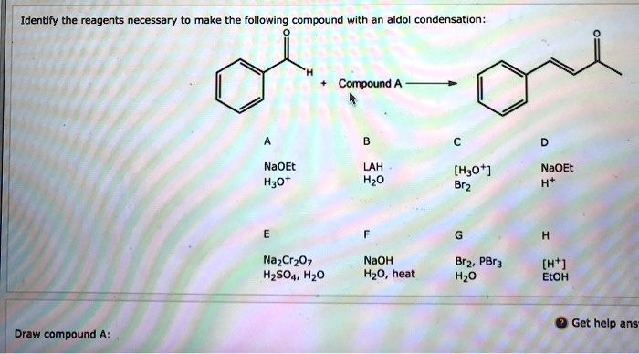 SOLVED:Identlfy The Reagents Necessary To Make The Following Compound ...